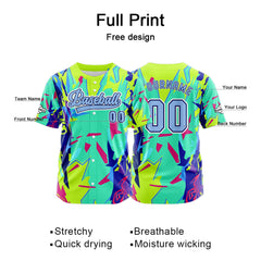 Benutzerdefiniert Grün Baseball Uniformen Drucken für Jungs Mädchen und Kinder Machen Ihr Team Mehr Vielfältig