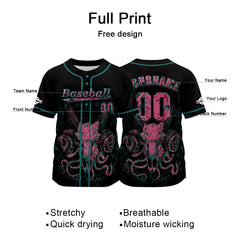 Benutzerdefiniert Schwarz Baseball Uniformen Drucken für Jungs Mädchen und Kinder Machen Ihr Team Mehr Vielfältig