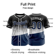 Benutzerdefiniert Schwarz Baseball Uniformen Drucken für Jungs Mädchen und Kinder Machen Ihr Team Mehr Vielfältig