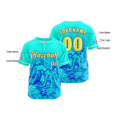 Benutzerdefiniert Blau Baseball Uniformen Drucken für Jungs Mädchen und Kinder Machen Ihr Team Mehr Vielfältig