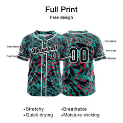 Benutzerdefiniert Grün Baseball Uniformen Drucken für Jungs Mädchen und Kinder Machen Ihr Team Mehr Vielfältig