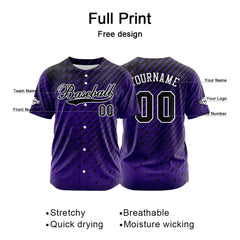 Benutzerdefiniert Lila Baseball Uniformen Drucken für Jungs Mädchen und Kinder Machen Ihr Team Mehr Vielfältig