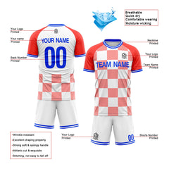 Benutzerdefinierte Fußballuniform Jersey Kinder Erwachsene Personalisiertes Set Jersey Shirt