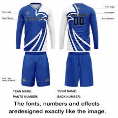 Kundenspezifisches Blau Basketball Fußball Schießen langes T-Shirt für Erwachsene und Kinder