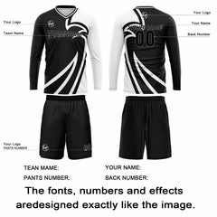 Kundenspezifisches Schwarz Basketball Fußball Schießen langes T-Shirt für Erwachsene und Kinder