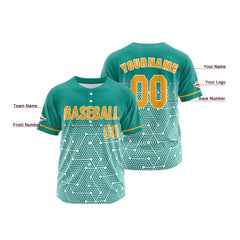 Benutzerdefiniert Grün Gelb Baseball Uniformen Drucken für Jungs Mädchen und Kinder Machen Ihr Team Mehr Vielfältig