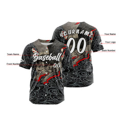 Benutzerdefiniert Schwarz Grau Baseball Uniformen Drucken für Jungs Mädchen und Kinder Machen Ihr Team Mehr Vielfältig