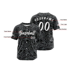 Benutzerdefiniert Schwarz Baseball Uniformen Drucken für Jungs Mädchen und Kinder Machen Ihr Team Mehr Vielfältig