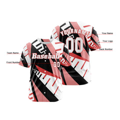 Benutzerdefiniert Rosa Baseball Uniformen Drucken für Jungs Mädchen und Kinder Machen Ihr Team Mehr Vielfältig