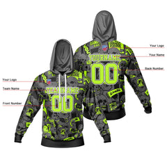 Benutzerdefinierter Sweatshirt-Hoodie für Mann, Frau, Mädchen, Junge. Drucken Sie Ihr Logo, Ihren Namen und Ihre Nummer