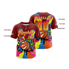 Benutzerdefiniert Rot Baseball Uniformen Drucken für Jungs Mädchen und Kinder Machen Ihr Team Mehr Vielfältig