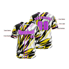 Benutzerdefiniert Gelb Baseball Uniformen Drucken für Jungs Mädchen und Kinder Machen Ihr Team Mehr Vielfältig