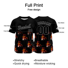 Benutzerdefiniert Schwarz Baseball Uniformen Drucken für Jungs Mädchen und Kinder Machen Ihr Team Mehr Vielfältig