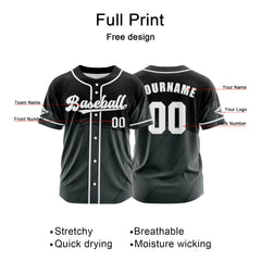 Benutzerdefiniert Grau Baseball Uniformen Drucken für Jungs Mädchen und Kinder Machen Ihr Team Mehr Vielfältig