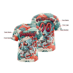 Benutzerdefiniert Grün Rot Baseball Uniformen Drucken für Jungs Mädchen und Kinder Machen Ihr Team Mehr Vielfältig