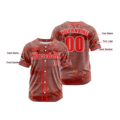 Benutzerdefiniert Rot Baseball Uniformen Drucken für Jungs Mädchen und Kinder Machen Ihr Team Mehr Vielfältig