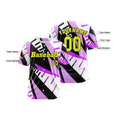 Benutzerdefiniert Lila Baseball Uniformen Drucken für Jungs Mädchen und Kinder Machen Ihr Team Mehr Vielfältig