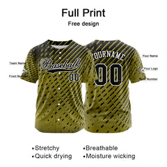 Benutzerdefiniert Grün Schwarz Baseball Uniformen Drucken für Jungs Mädchen und Kinder Machen Ihr Team Mehr Vielfältig