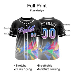 Benutzerdefiniert Schwarz Baseball Uniformen Drucken für Jungs Mädchen und Kinder Machen Ihr Team Mehr Vielfältig