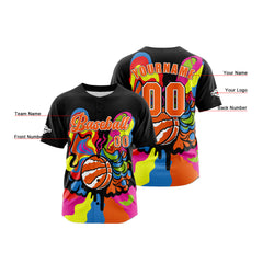 Benutzerdefiniert Schwarz Baseball Uniformen Drucken für Jungs Mädchen und Kinder Machen Ihr Team Mehr Vielfältig