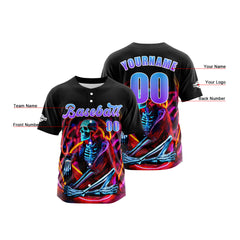 Benutzerdefiniert Schwarz Lila Baseball Uniformen Drucken für Jungs Mädchen und Kinder Machen Ihr Team Mehr Vielfältig