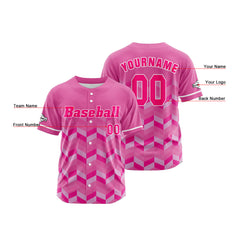 Benutzerdefiniert Rosa Baseball Uniformen Drucken für Jungs Mädchen und Kinder Machen Ihr Team Mehr Vielfältig