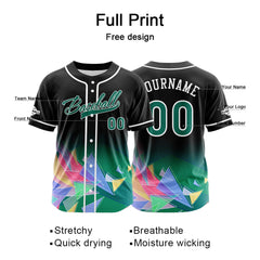 Benutzerdefiniert Schwarz Baseball Uniformen Drucken für Jungs Mädchen und Kinder Machen Ihr Team Mehr Vielfältig