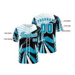 Benutzerdefiniert Hellblau Baseball Uniformen Drucken für Jungs Mädchen und Kinder Machen Ihr Team Mehr Vielfältig