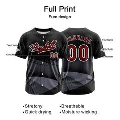 Benutzerdefiniert Schwarz Baseball Uniformen Drucken für Jungs Mädchen und Kinder Machen Ihr Team Mehr Vielfältig