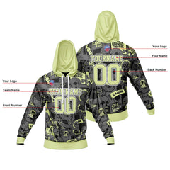 Benutzerdefinierter Sweatshirt-Hoodie für Mann, Frau, Mädchen, Junge. Drucken Sie Ihr Logo, Ihren Namen und Ihre Nummer