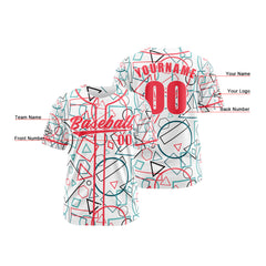 Benutzerdefiniert Weiß Rosa Baseball Uniformen Drucken für Jungs Mädchen und Kinder Machen Ihr Team Mehr Vielfältig