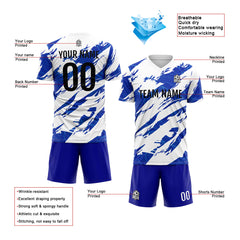Benutzerdefinierte Fußballuniform Jersey Kinder Erwachsene Personalisiertes Set Jersey Shirt