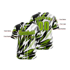 Benutzerdefiniert Grün Baseball Uniformen Drucken für Jungs Mädchen und Kinder Machen Ihr Team Mehr Vielfältig