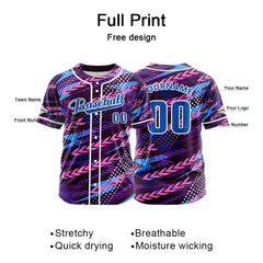 Benutzerdefiniert Lila Baseball Uniformen Drucken für Jungs Mädchen und Kinder Machen Ihr Team Mehr Vielfältig