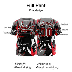 Benutzerdefiniert Schwarz Baseball Uniformen Drucken für Jungs Mädchen und Kinder Machen Ihr Team Mehr Vielfältig