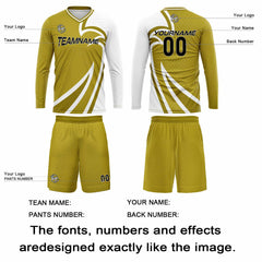 Kundenspezifisches Kurkuma Basketball Fußball Schießen langes T-Shirt für Erwachsene und Kinder