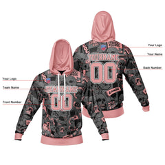 Benutzerdefinierter Sweatshirt-Hoodie für Mann, Frau, Mädchen, Junge. Drucken Sie Ihr Logo, Ihren Namen und Ihre Nummer