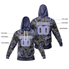 Benutzerdefinierter Sweatshirt-Hoodie für Mann, Frau, Mädchen, Junge. Drucken Sie Ihr Logo, Ihren Namen und Ihre Nummer