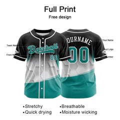 Benutzerdefiniert Schwarz Baseball Uniformen Drucken für Jungs Mädchen und Kinder Machen Ihr Team Mehr Vielfältig