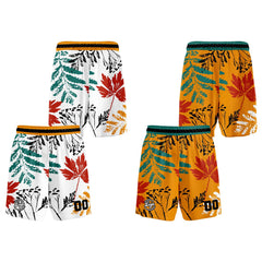 Benutzerdefinierte Weiß Orange Reversible Basketball Jersey Personalisierte Print Name Nummer Logo