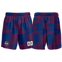 Benutzerdefinierter Blau Rot Basketball Jersey Uniform Anzug gedruckt Ihr Logo Name Nummer