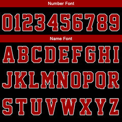 Benutzerdefinierte Rot Schwarz Kurzarm-Kapuzenpullover für Männer Frauen Hemden mit Kapuzen gedruckt Name Logo