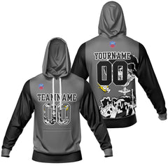 Benutzerdefinierter Sweatshirt-Hoodie für Mann, Frau, Mädchen, Junge. Drucken Sie Ihr Logo, Ihren Namen und Ihre Nummer