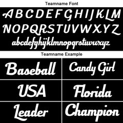 Benutzerdefinierte Authentisch Baseball-Trikot Schwarz-Weiss