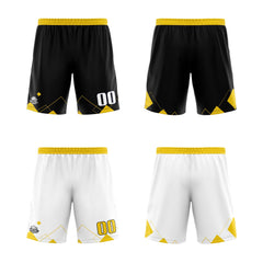 Benutzerdefinierte Gelb Reversible Basketball Jersey Personalisierte Print Name Nummer Logo