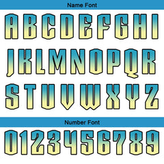 Benutzerdefinierter Blau Gelb Basketball Jersey Uniform Anzug gedruckt Ihr Logo Name Nummer