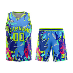Benutzerdefinierter Neongrün Basketball Jersey Uniform Anzug gedruckt Ihr Logo Name Nummer