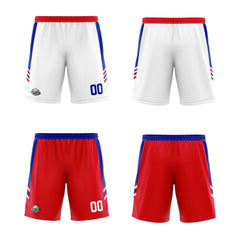 Benutzerdefinierte Royal Rot Reversible Basketball Jersey Personalisierte Print Name Nummer Logo