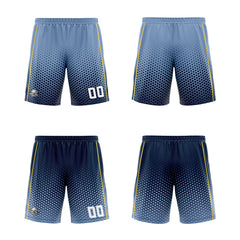 Benutzerdefinierte Staubiges Blau Marine Gelb Reversible Basketball Jersey Personalisierte Print Name Nummer Logo