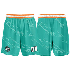 Benutzerdefinierter Teal Orange Basketball Jersey Uniform Anzug gedruckt Ihr Logo Name Nummer